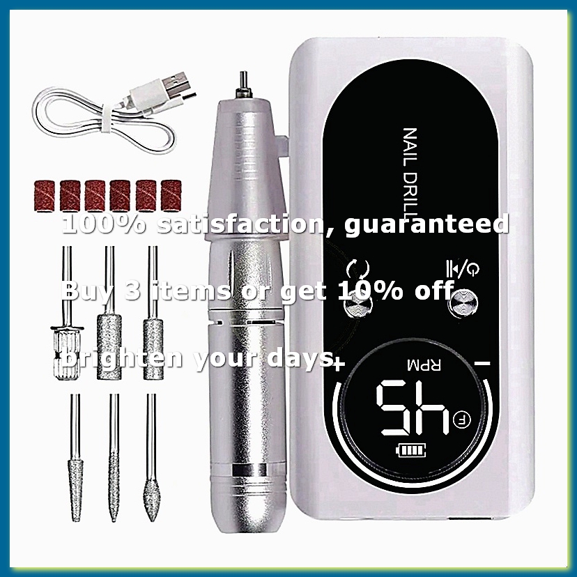 Nail Drill Machine - ● 45000RPM Elektrische Draagbare Nagelfreesmachine Oplaadbaar