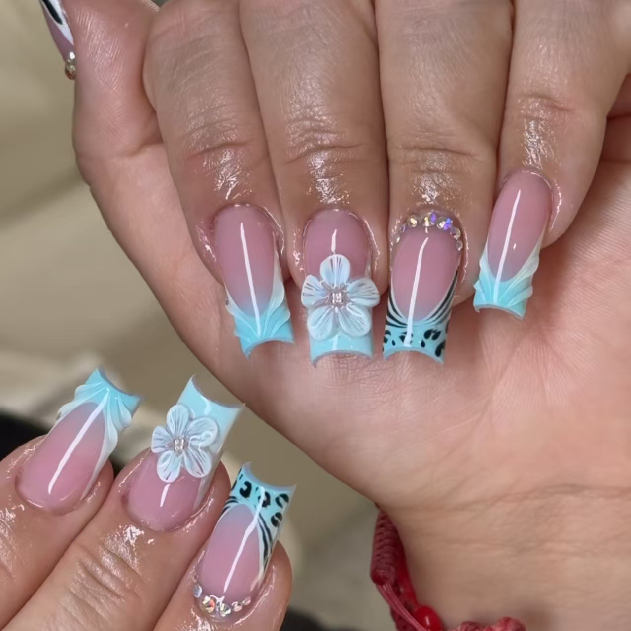 Nail Art Orange - Medium nepnagels voor vrouwen en meisjes,