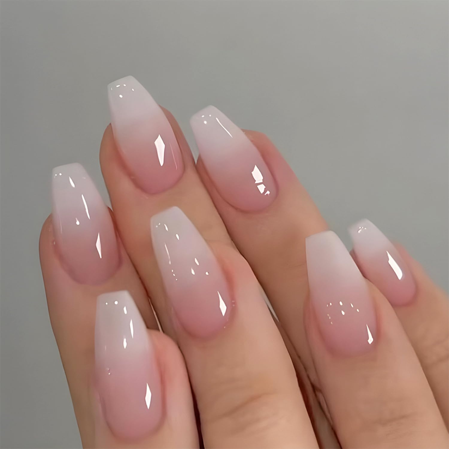 Een set van 24 glanzende, kort - Nail Art Pink recensie en prijs