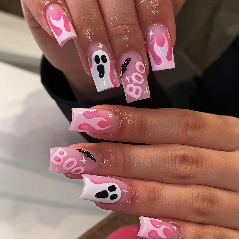 24 stuks Halloween opzetnagels - Nail Art Pink recensie en prijs