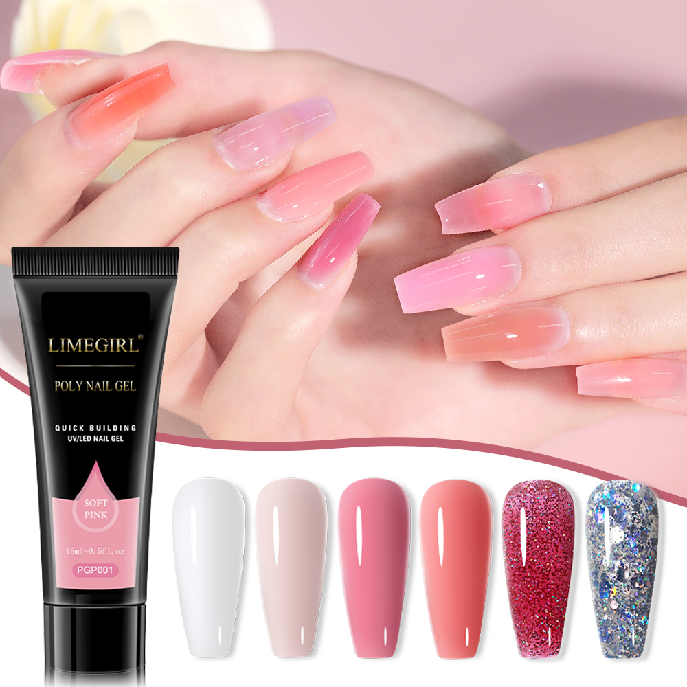 Poly-nagelgelset voor verlengn - Nail Art Ombre recensie en prijs