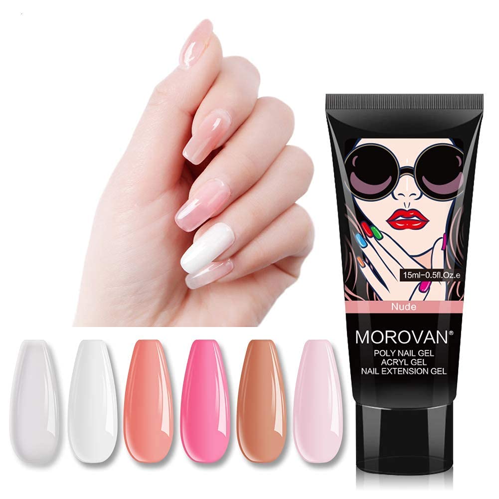 Poly Nail Gel Kit -6 Kleuren 0 - Nail Art Ombre recensie en prijs