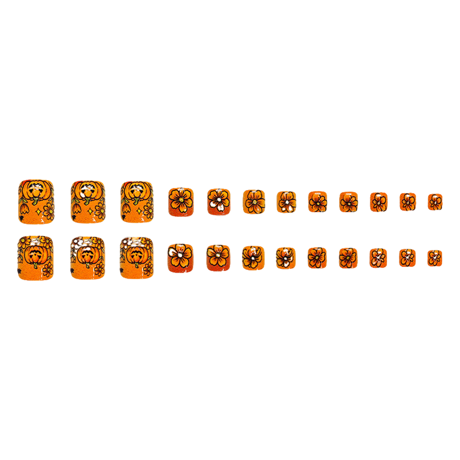 Nep-teennagels, voorgelijmd, e - Nail Art Orange recensie en prijs