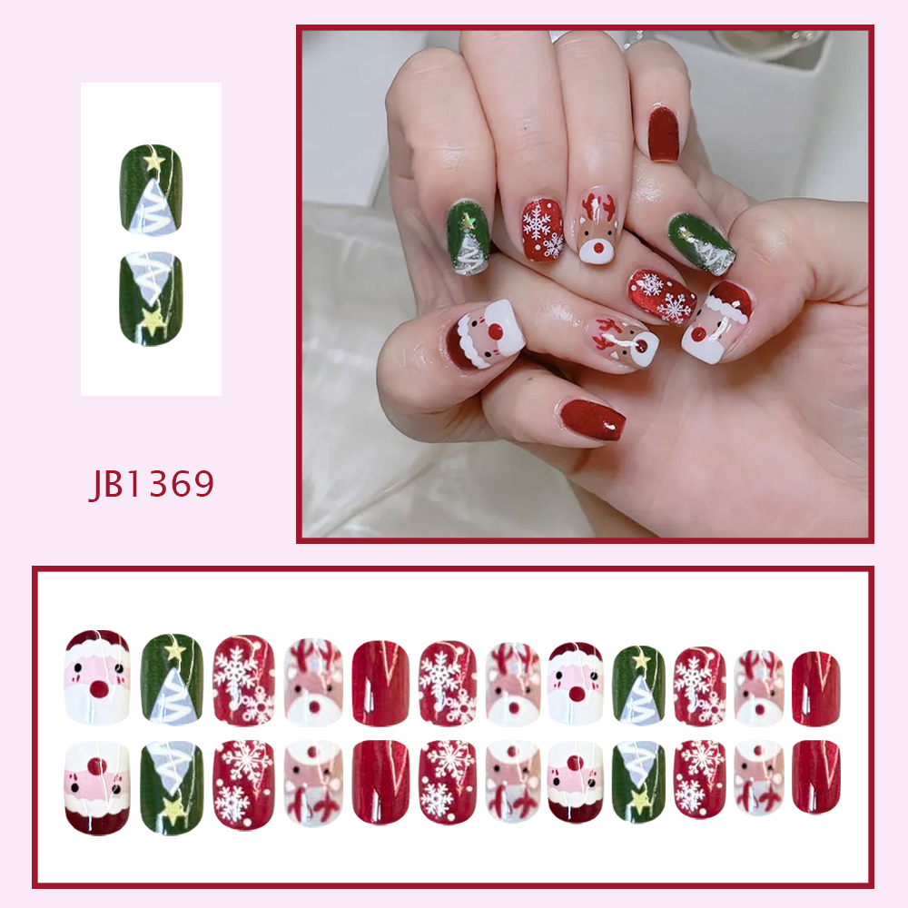 Kerst Press-on Nagels Kerstman - Nail Art Press On recensie en prijs