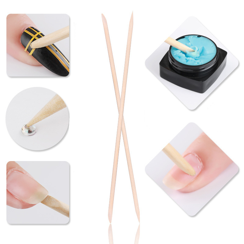 50/100 Stuks/Lot Hout Stok Cut - Nail Art Orange recensie en prijs