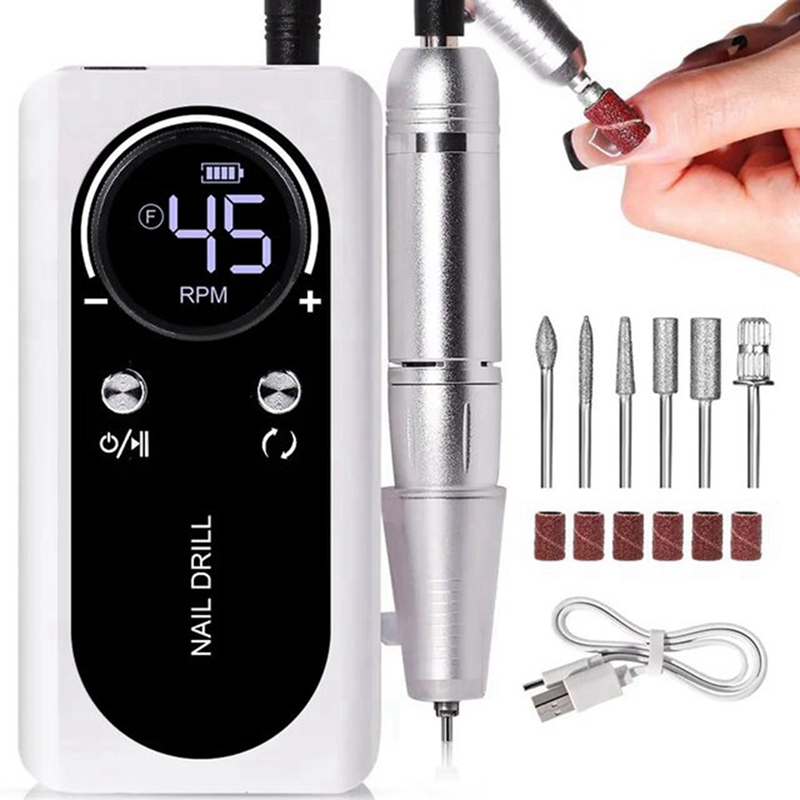 ● 45000RPM Elektrische Draagba - Nail Drill Machine recensie en prijs