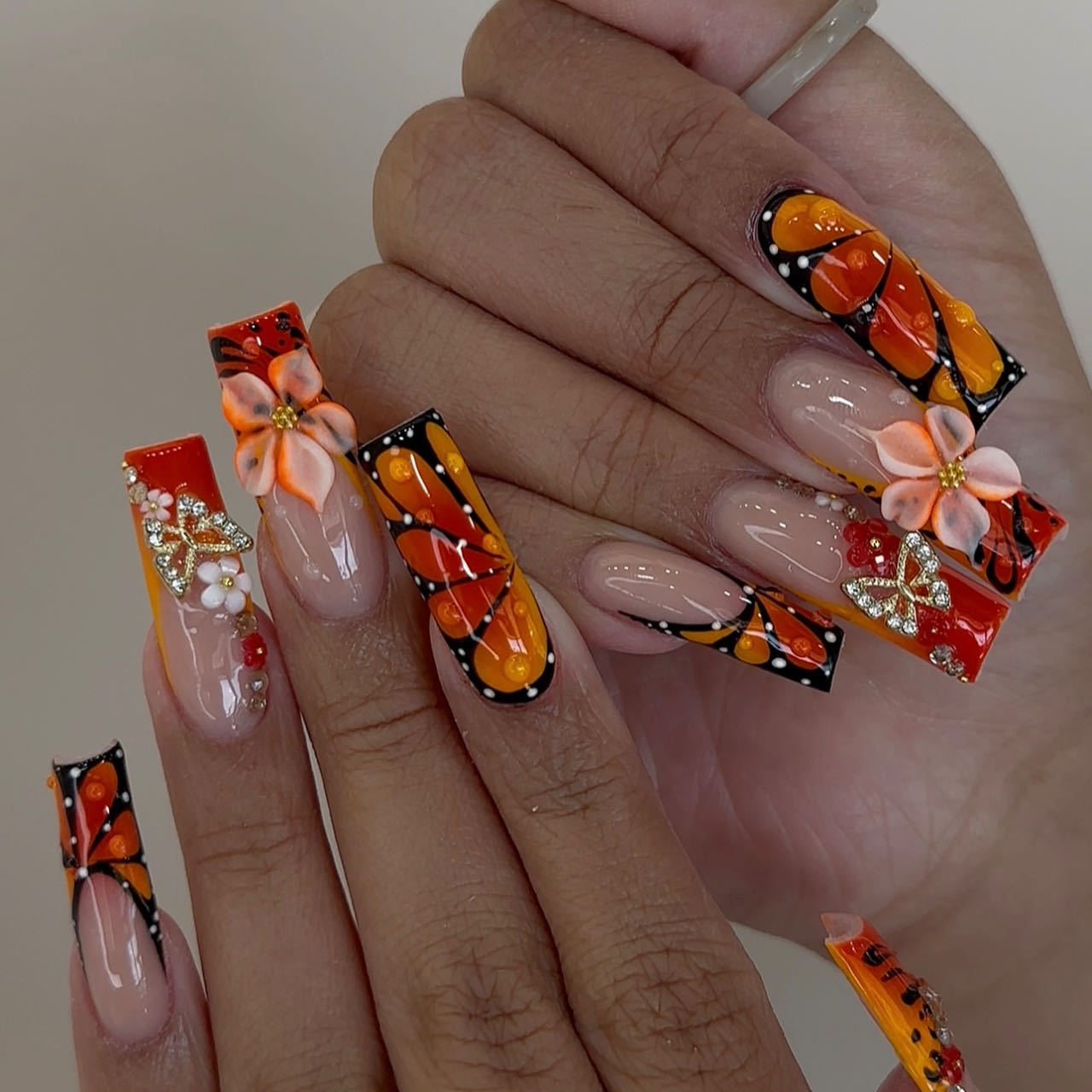 Medium nepnagels voor vrouwen  - Nail Art Orange recensie en prijs