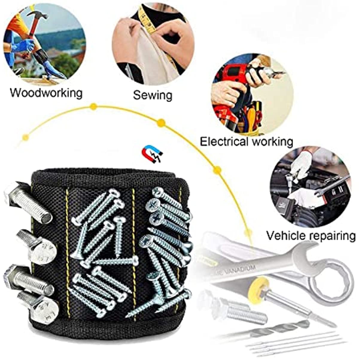 Sterke magnetische polsband, d - Nail Drill Machine recensie en prijs